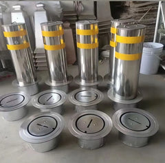Customized Road Security Bollard 304 Stainless Steel 600mm Anti Collision Removable Anti-ramming Barrier Bollard Warning Post