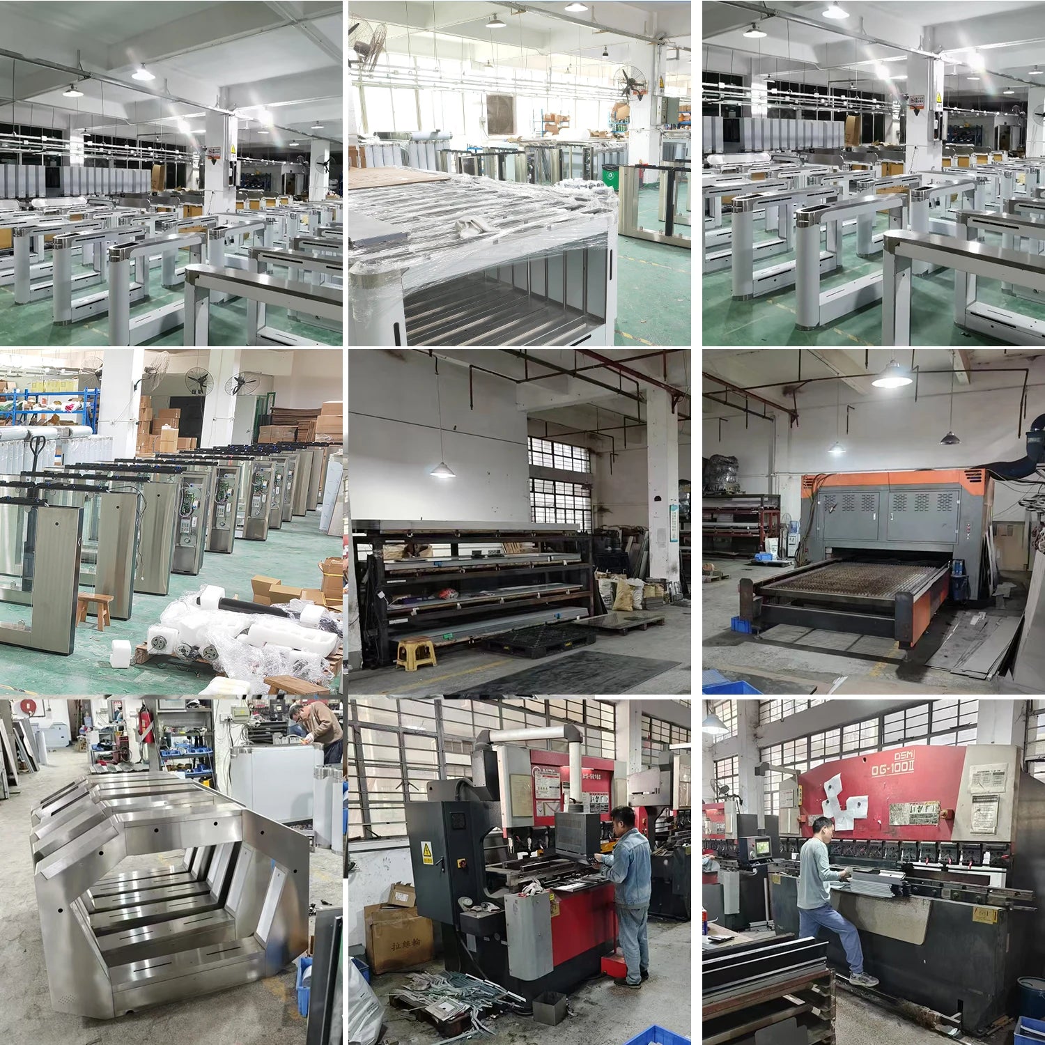 Customized Luxury Stainless Steel Gold Security Access Control RFID Reader Speed Gate Turnstile for Gym Office Building Airport