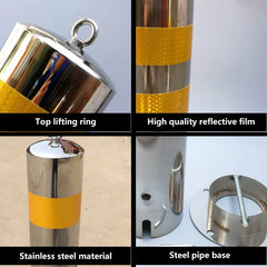 Stainless Steel Warning Post Customized Fixed Road Pile School Kindergarten Protective Stainless Steel Anti-collision Post