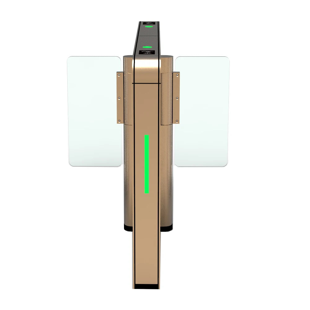 Customized Luxury Stainless Steel Gold Security Access Control RFID Reader Speed Gate Turnstile for Gym Office Building Airport