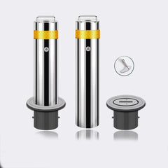 Customized Road Security Bollard 304 Stainless Steel 600mm Anti Collision Removable Anti-ramming Barrier Bollard Warning Post