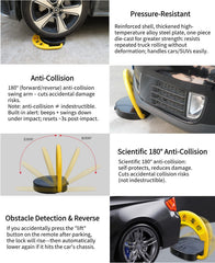 O Type Remote Control Solar Powered Parking Lock