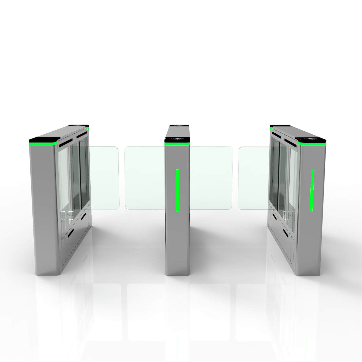 Bosiny SW730 Swing Barrier Turnstile Gate with Face Recognize Entry Control System