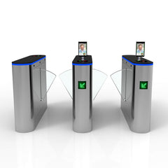 Bosiny F600 Customized Luxury Brushed Stainless Steel Wing/Swing Gate RFID Face Recognition