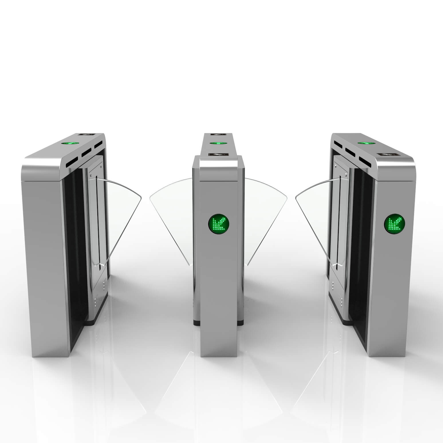 Bosiny F601 Customized Luxury Stainless Steel Gold Security Access Control RFID Reader Speed Gate Turnstile for Gym Office Building Airport