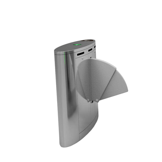 Bosiny F810 304 Stainless Steel Double-Layer PU Wing Gate Flap Barrier Turnstile Anti-Collision Flap Barrier Turnstile