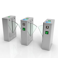 1027Customized Luxury Stainless Steel Gold Security Access Control RFID Reader Speed Gate Turnstile for Gym Office Building Airport