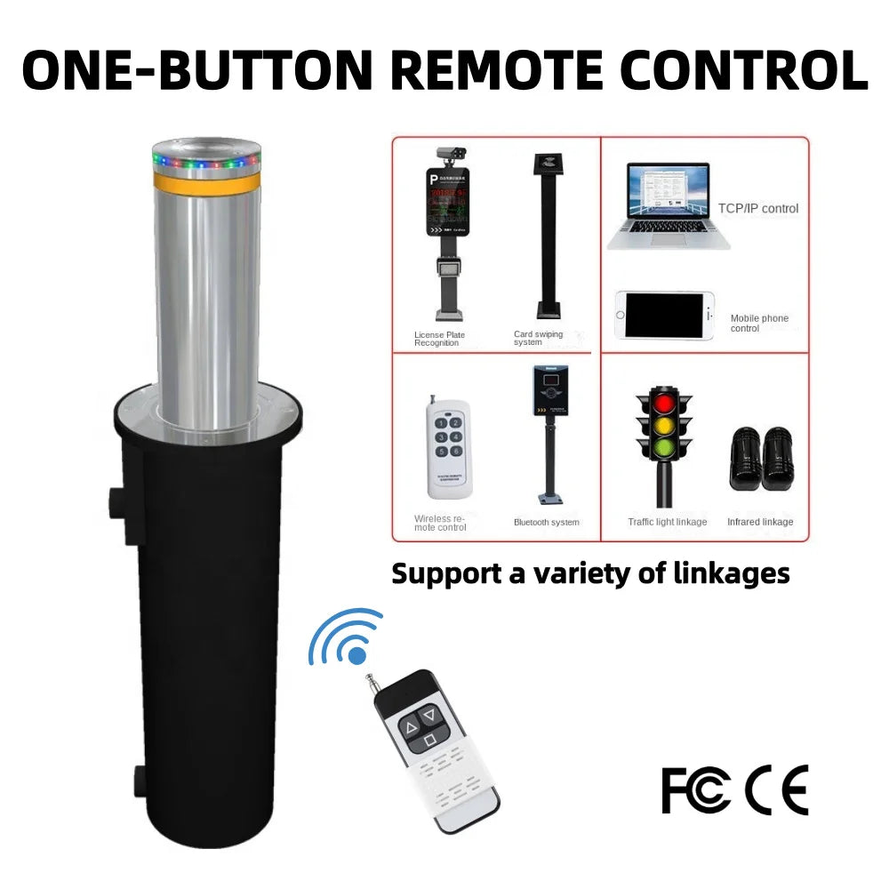 Hydraulic Rising Driveway Bollard Automatic Residential Car Anti Theft Post Canada Bollard Barrier
