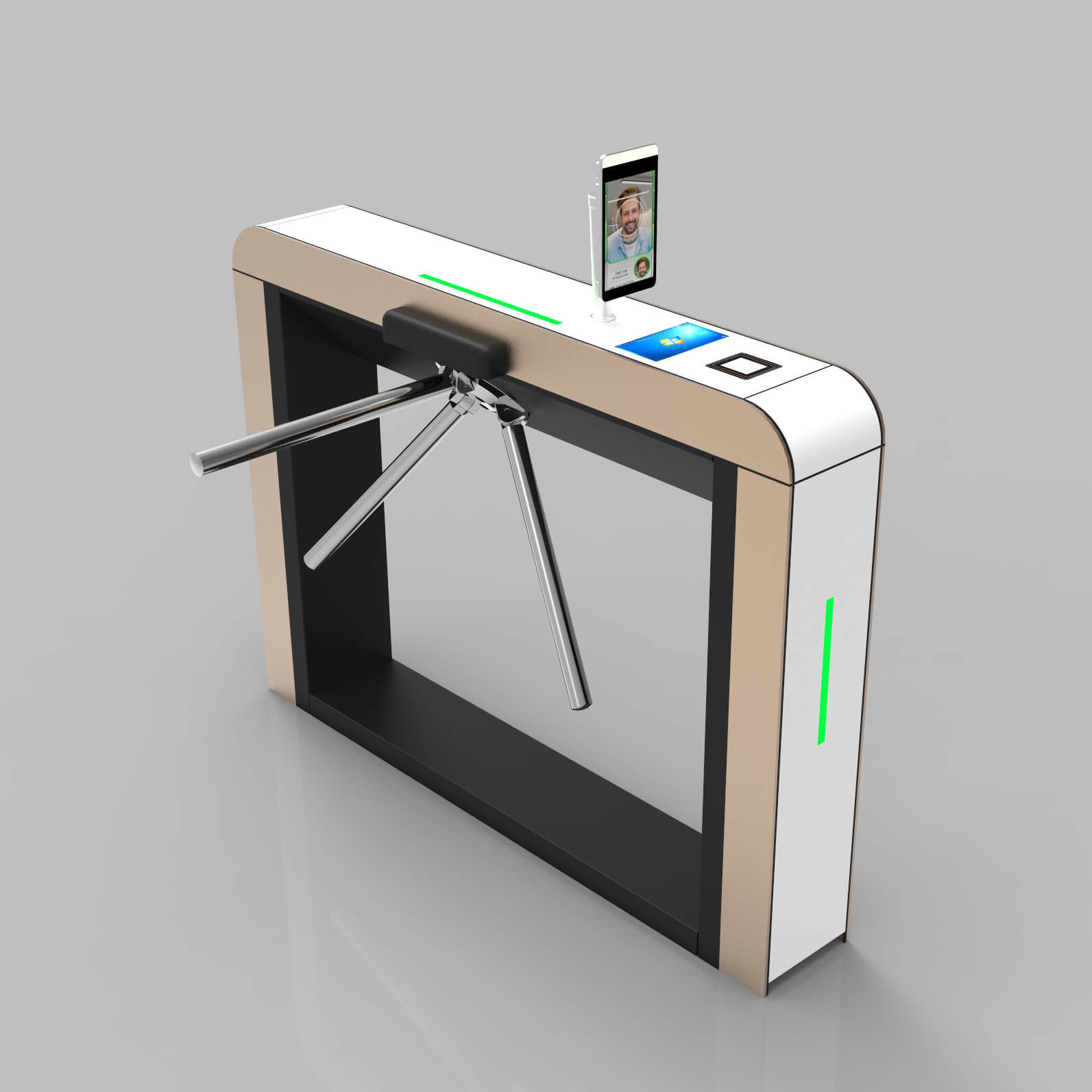 BSN-T4020 High End Customized Access Channel Control Tripod Turnstile