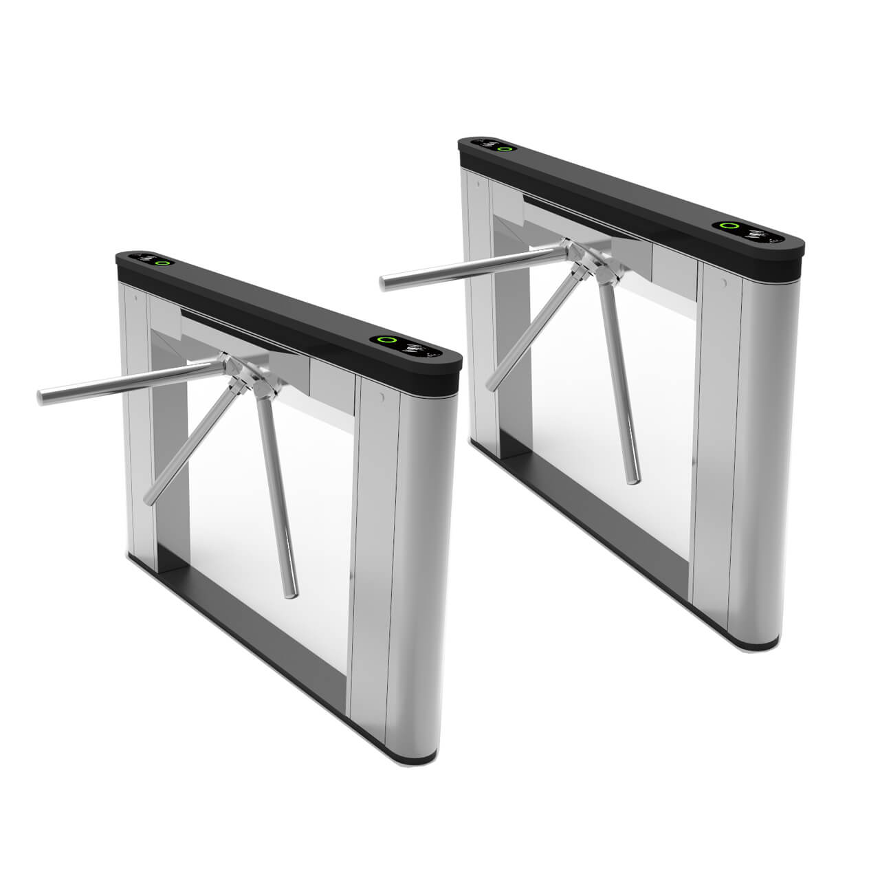 BSN-T4040 Thin Body Stainless Steel Triple Bar Turnstile RIFD Recognition Gate