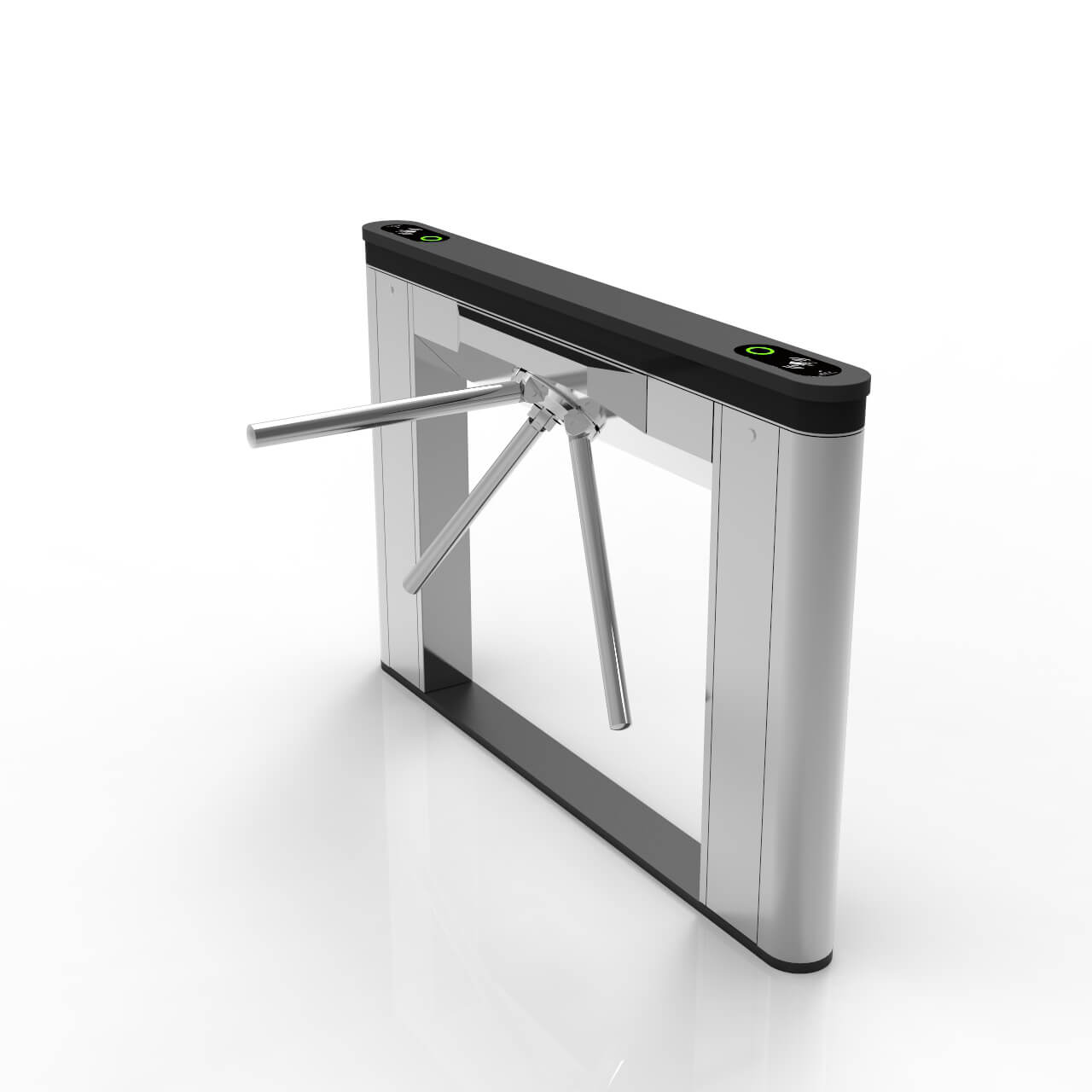 BSN-T4040 Thin Body Stainless Steel Triple Bar Turnstile RIFD Recognition Gate