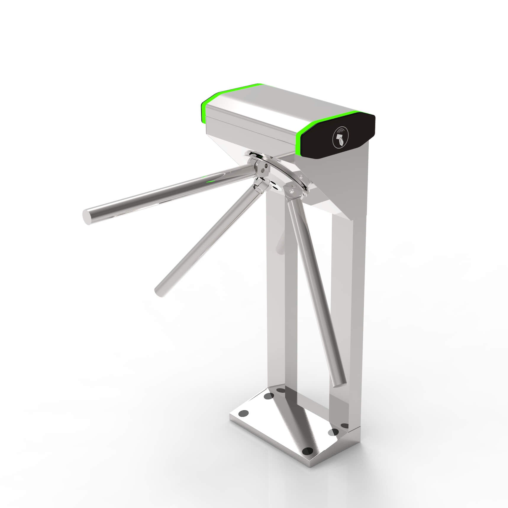 BSN-TR200 SUS 304 Semi-automatic Movement Column Type Tripod Turnstile Gate