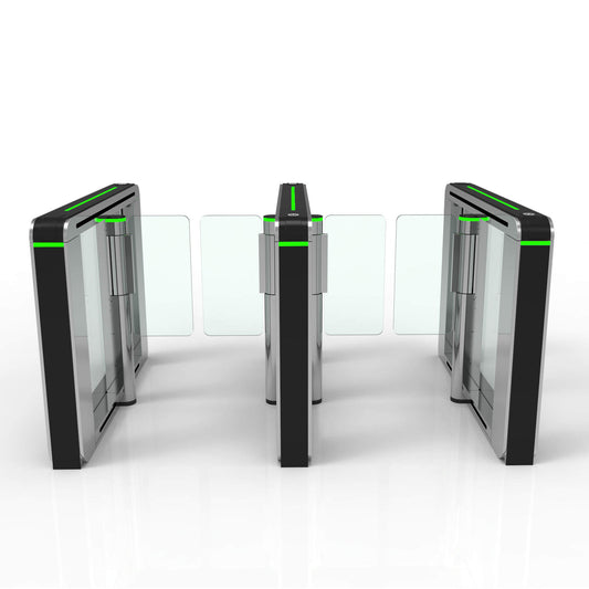 Bosiny S220 Black Painted Quick Pass Turnstile Stainless Steel Swing Barrier