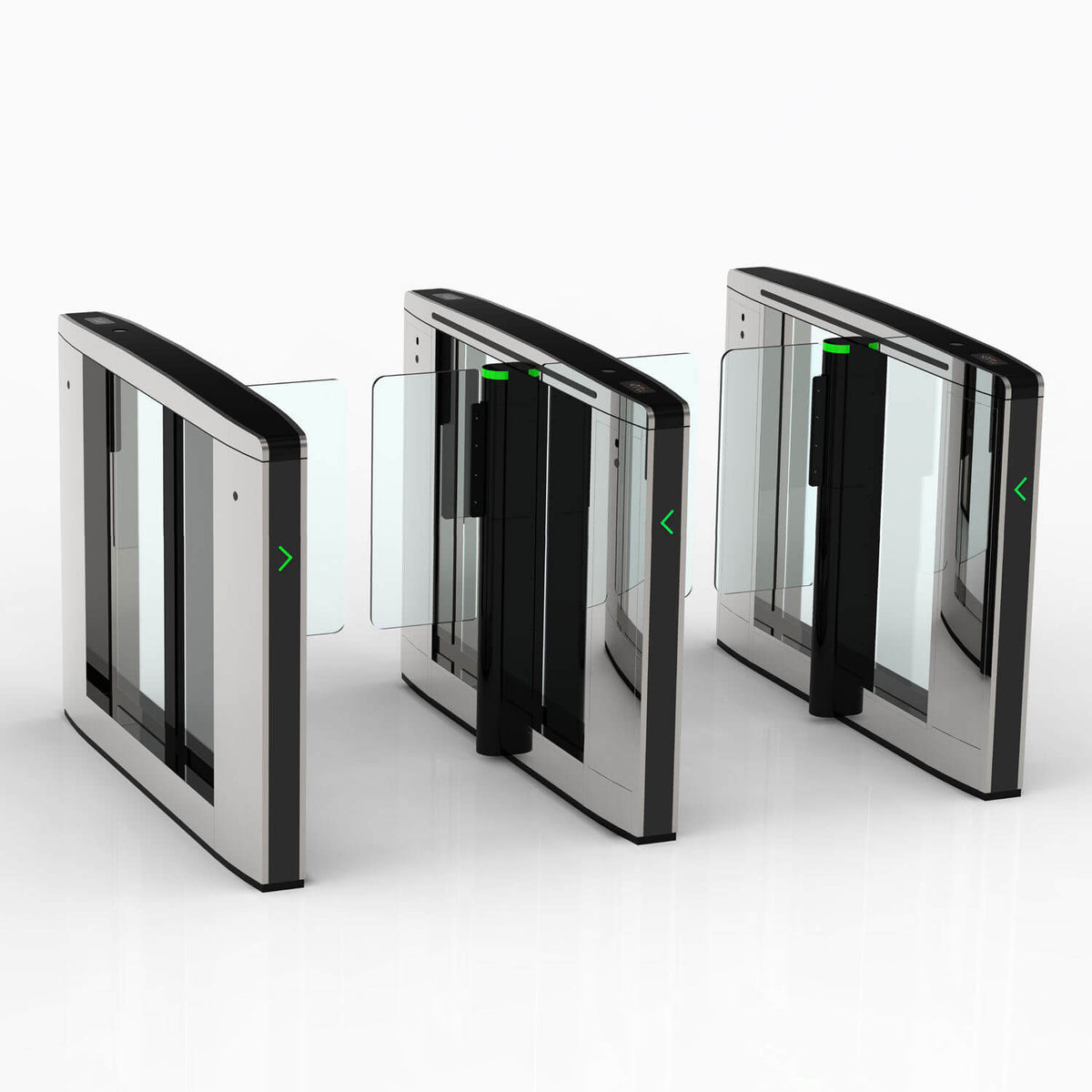 Bosiny S6005 High Security Swing Barrier Gate for Pedestrian Access Control Face Recognition Turnstile