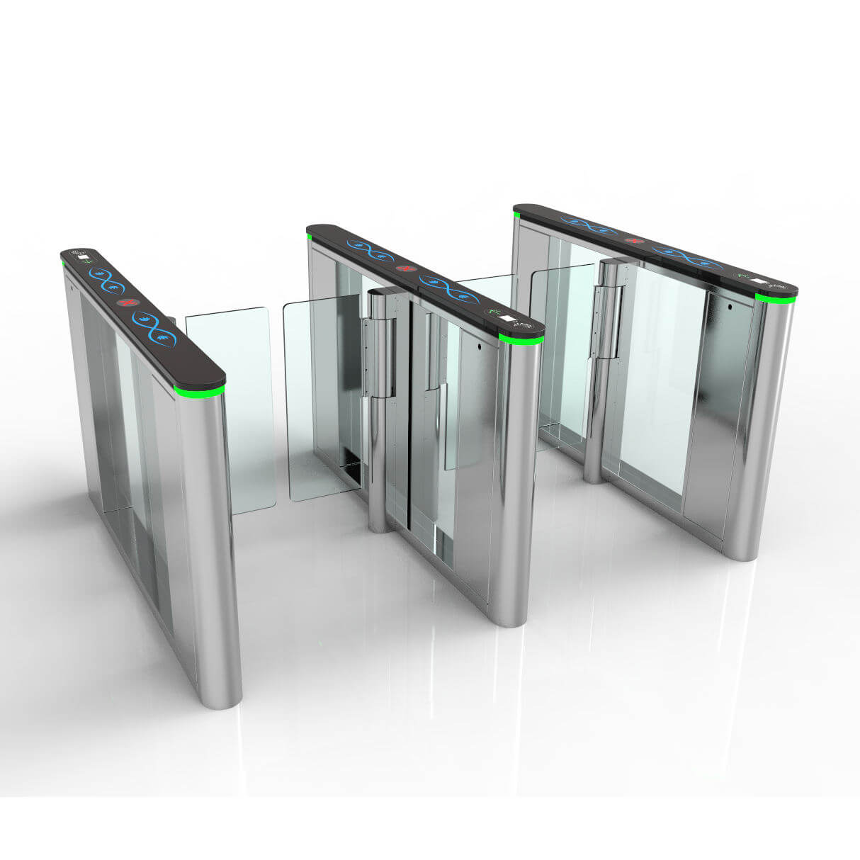 Bosiny S720 120 mm Fast Passing High Security Swing Barrier