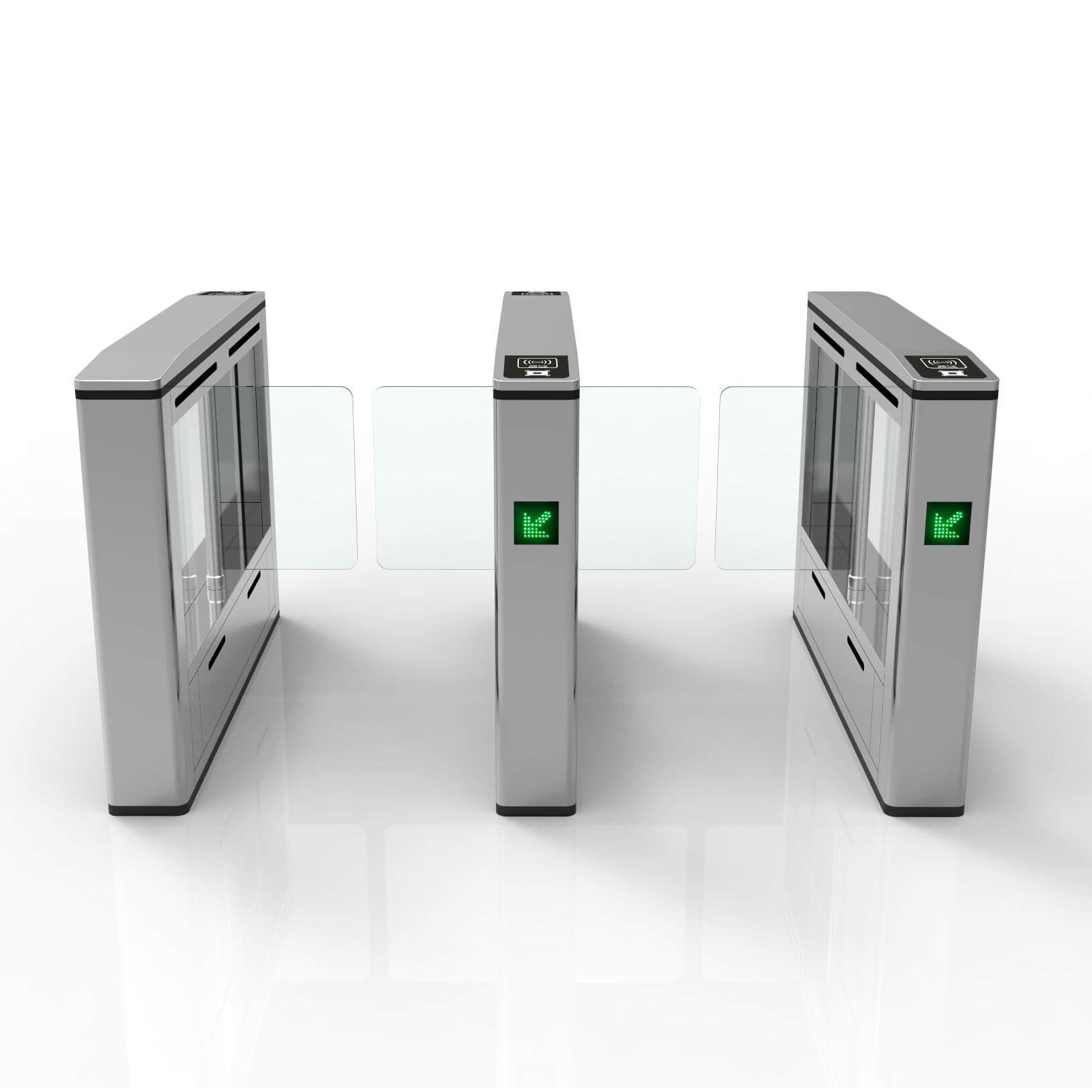 Bosiny SW501  Luxury Swing Barrier Speed Gate Turnstile New Design Access Control System for Business Malls