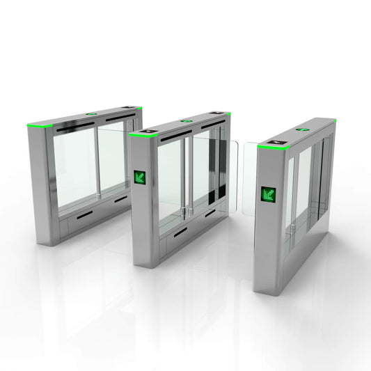 Bosiny SW503 LED Swing Gate Stainless Steel 304 Pedestrian Passage Control Barrier Gates