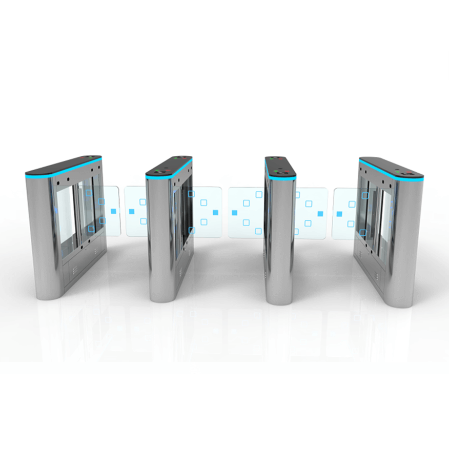 Bosiny SW600 Custom Channel Width 1000mm 304 Stainless Steel RFID Access Control Turnstile Automatic Small Swing Turnstile Barrier Gate