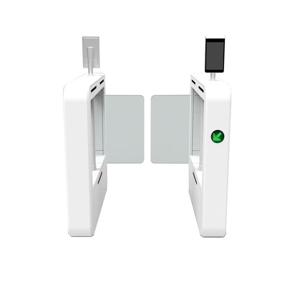Bosiny SW830 Visitor Channel Control with or RFID IC ID for Facial Recognition for Airport and Train Stations Swing Gates Turnstile
